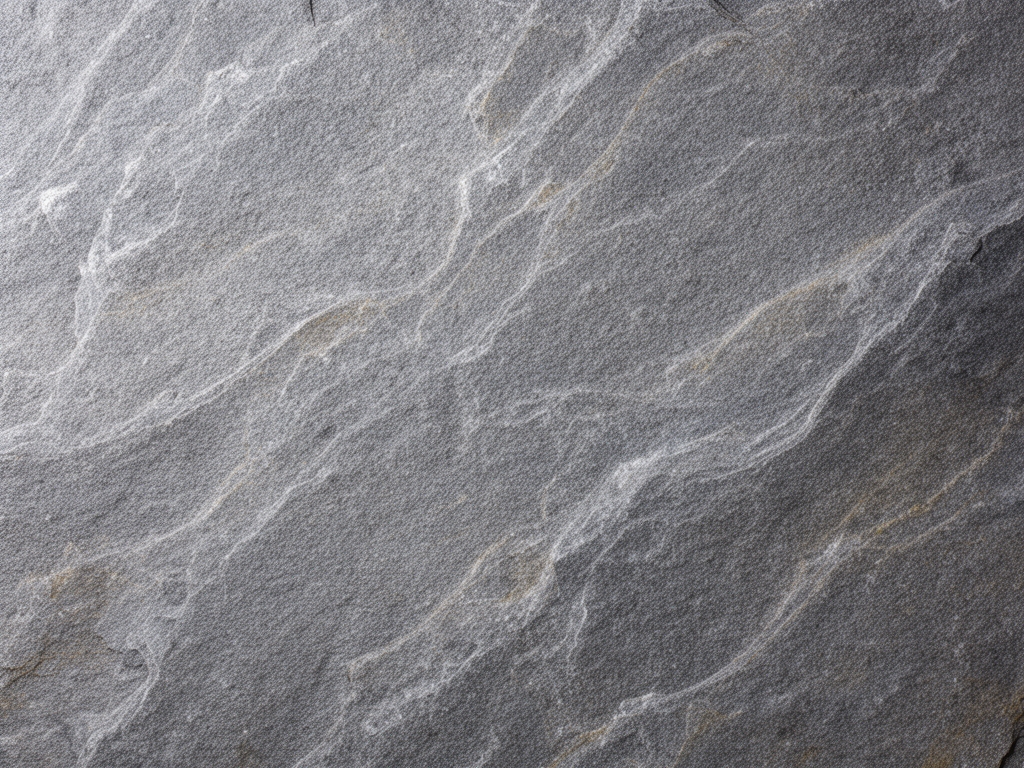 Textura přírodního kamenného povrchu šedivé barvy s jemnými žilkami, pohled shora, neutrální akademická kompozice
